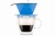 FILTRO DE CAFE CON TAZA DOBLE PARED AZUL 310ML - Tendence