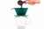 FILTRO DE CAFE CON TAZA DOBLE PARED VERDE 310ML en internet
