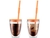 JUEGO 2 VASOS PAVINA TO GO CON TAPA Y POPOTE DE SILICONA DURAZNO 300ML. en internet