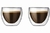 JUEGO 2 VASOS CAFE EXPRESSO DOBLE PARED PAVINA DE 80ML en internet
