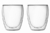 JUEGO 2 VASOS PARA CAPUCHINO DOBLE PARED PAVINA VIDRIO BOROSILICATO 350ML - comprar en línea