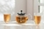 JUEGO 2 VASOS CAFE MACCHIATO DOBLE PARED PAVINA VIDRIO BOROSILICATO 450ML - Tendence
