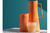 JARRA TERMICA BISTRO TAPA CON CIERRE AUTOMATICO NARANJA 1.1L. - Tendence