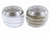 JUEGO DE SALERO Y PIMENTAERO DE VIDRIO CON TAPA DE ACERO INOXIDABLE 7CM - Tendence