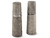 SET DE MOLINOS MARLOW PARA SAL EN MADERA DE HAYA GRIS Y DETALLE DE METAL CEPILLADO 185 x 6 CM en internet