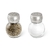 SET DE SALERO Y PIMIENTERO DARLINGTON DE VIDRIO TAPA DE ACERO INOXIDABLE 8CM. en internet