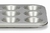 MOLDE PARA MINI PANQUE ACERO CROMADO 3CM 12 CAVIDADES en internet