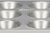 MOLDE PARA MINI PANQUE ACERO CROMADO 3CM 12 CAVIDADES - Tendence