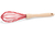 BATIDOR DE SILICON ROJO CON MANGO DE MADERA DE 30 CM - comprar en línea