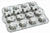 MOLDE 16 MINI PAN ALUMINIO COLOR GRIS 700ML - comprar en línea