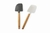 JUEGO DE 2 ESPATULAS DE SILICON CON MANGO MADERA DE HAYA BLANCONEGRO 317X69CM - comprar en línea