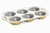 MOLDE PARA 6 PASTELITOS MINIATURA ALUMINIO DORADO en internet