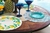 MANTEL INDIVIDUAL REDONDO LIMONES REVERSIBLE PLASTICO FLEXIBLE LIBRE DE BPA MULTICOLOR 34.3CM. en internet