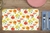 MANTEL INDIVIDUAL RECTANGULAR BORDES REDONDEADOS GRANJA FLORAL REVERSIBLE PLASTICO FLEXIBLE LIBRE DE BPA MULTICOLOR 43.5X28.57CM. - Tendence