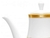 CAFETERA DE PORCELANA CON TAPA CRESTWOOD GOLD - Tendence
