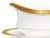 SALSERA DE PORCELANA CON PLATO CRESTWOOD GOLD en internet