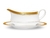 SALSERA DE PORCELANA CON PLATO CRESTWOOD GOLD - comprar en línea