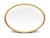 ENSALADERA DE PORCELANA OVAL CRESTWOOD GOLD - comprar en línea