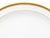 PLATON DE PORCELANA OVAL CRESTWOOD GOLD 35CM - Tendence