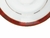 PLATO TAZA 15 DE PORCELANA MARBLE RED - Tendence