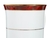 TARRO DE PORCELANA MARBLE RED - Tendence