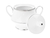AZUCARERA CON TAPA DE PORCELANA TOORAK PLATINUM - Tendence