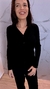 Blusa trico modal com botões