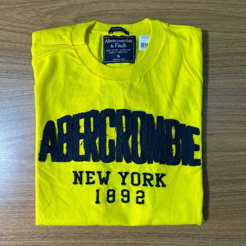 Camiseta Abercrombie Amarelo Ref 95