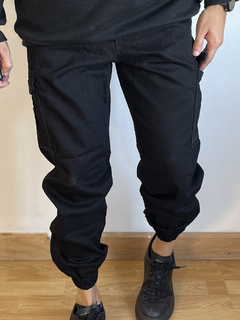 Jean Jogger Mom Cargo Negro (cintura y puños eslastizados) - comprar online