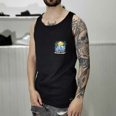 Musculosa Cuello abierto Negra