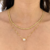Colar Duo Dolomita Dourado