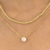 Colar Duo Dolomita Dourado - comprar online