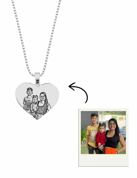 Colar Personalizado - Coração - comprar online