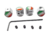 Tapitas tapa válvula cromadas antirrobo con logo