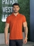 Polo Tricot Soft Gola V Red Life Laranja