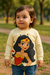 Blusa infantil feminina de manga longa feita em 100% algodão. Confortável, leve e com estampas variadas. Ideal para meninas de 1 a 10 anos. Compre com carinho na Flor do Gato!