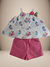 Conjunto infantil feminino com blusa estampada de fadas e shorts rosa, ideal para meninas de 1 a 9 anos.
Descubra a Flor do Gato, loja de roupas infantis em Taubaté, Pindamonhangaba, Caçapava e Tremembé, com moda de qualidade e estilo para bebês e criança