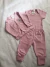 Conjunto Bebê RN Rosa com Casaco, Body e Calça Pé Reversível - comprar online