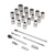 JUEGO DE 25 HERRAMIENTAS CUADRO 1/2" STD Y MM PARA MECÁNICO JD-1/2X26MP en internet