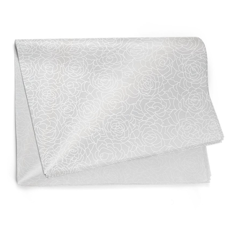 Poli Sujinho Estampa Yasmim Transparente para Decoração 49,0x69,0cm, Floral Atlanta - 10/20/50 folhas.