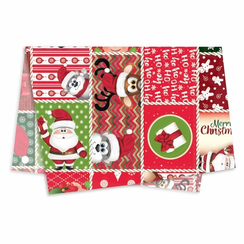 Poli Sujinho Estampa Natal Divertido para Decoração 49,0 x 69,0cm, Xingó - 10/20/50 folhas.
