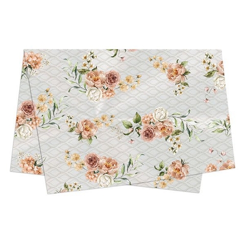 Poli Sujinho Estampa Ravena para Decoração 49,0x69,0cm, Xingó - 10/20/50 folhas.