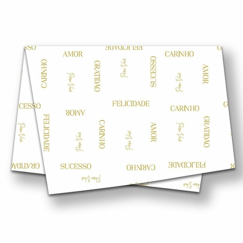 Poli Sujinho Estampa Essência Branco para Decoração 49,0x69,0cm, Xingó - 10/20/50 folhas.