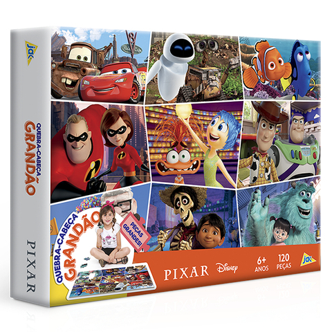 Quebra-Cabeça Pixar 120 Peças Grandão, Toyster.