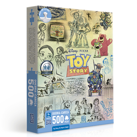 Quebra-Cabeça Toy Story: Do Papel à Magia 500 Peças, Toyster.