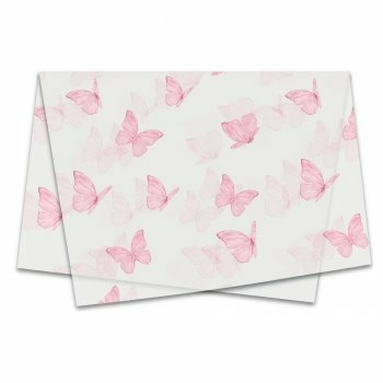 Poli Sujinho Estampa Butterfly para Decoração 49,0x69,0cm, Xingó - 10/20/50 folhas.