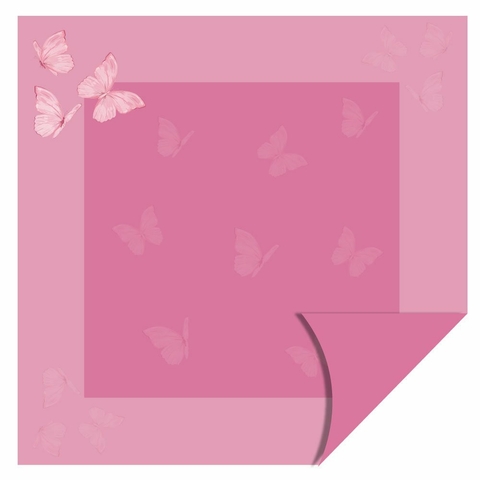 Poli Dupla Face Elite Butterfly para Decoração 58,0 x 58,0cm, Xingó - 5/10/25 folhas.