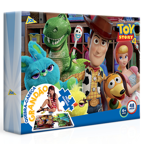 Quebra-Cabeça Toy Story 4 48 Peças Grandão, Toyster.