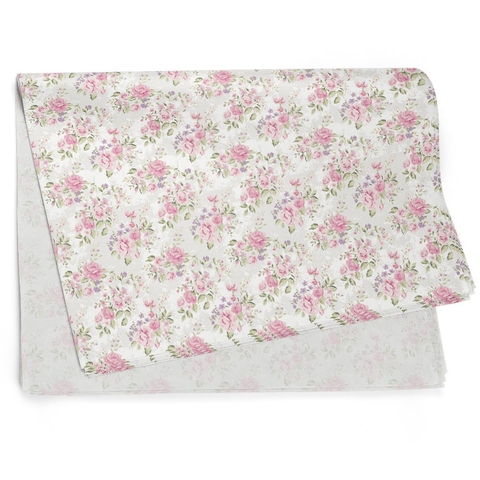 Poli Sujinho Estampa Antonieta para Decoração 49,0 x 69,0cm, Floral Atlanta - 10/20/50 folhas.