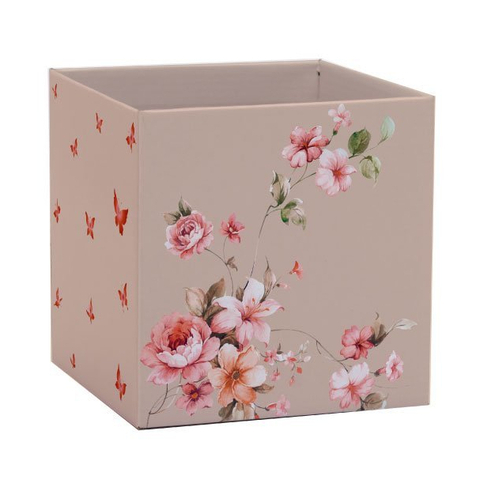 Kit 10 Cachepot Papel Quadrado Diversas Cores e Estampas, Pote 15, Xingó.